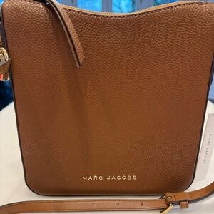 Marc Jacobs Drifter Swing Pack Crossbody Bag Leather Cognac NWT